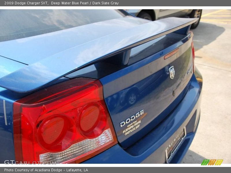 Deep Water Blue Pearl / Dark Slate Gray 2009 Dodge Charger SXT