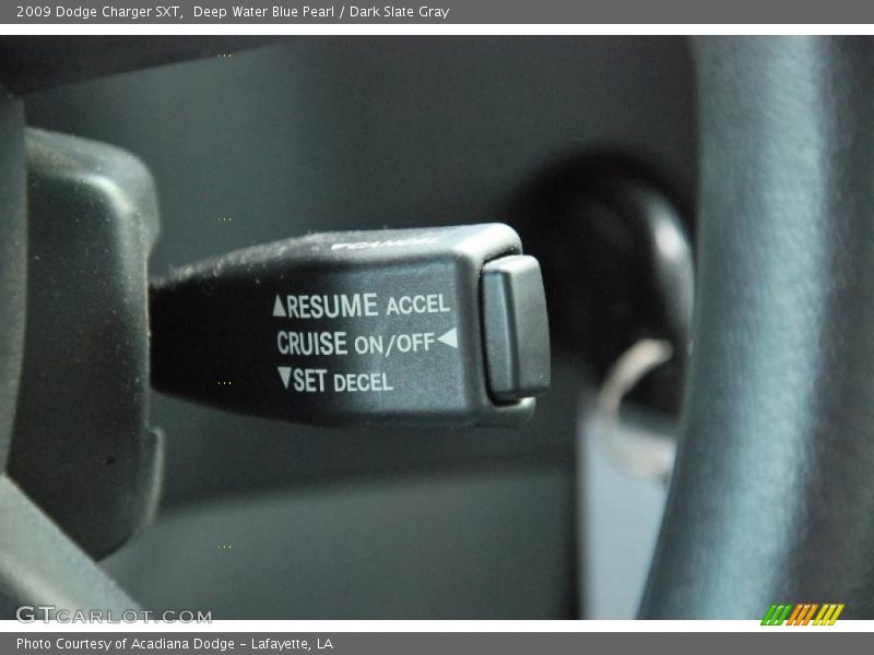 Deep Water Blue Pearl / Dark Slate Gray 2009 Dodge Charger SXT