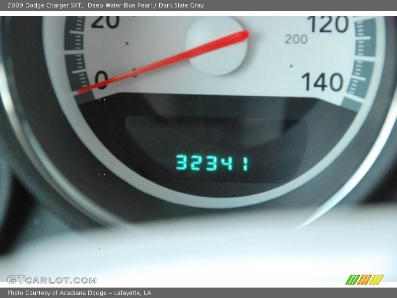 Deep Water Blue Pearl / Dark Slate Gray 2009 Dodge Charger SXT