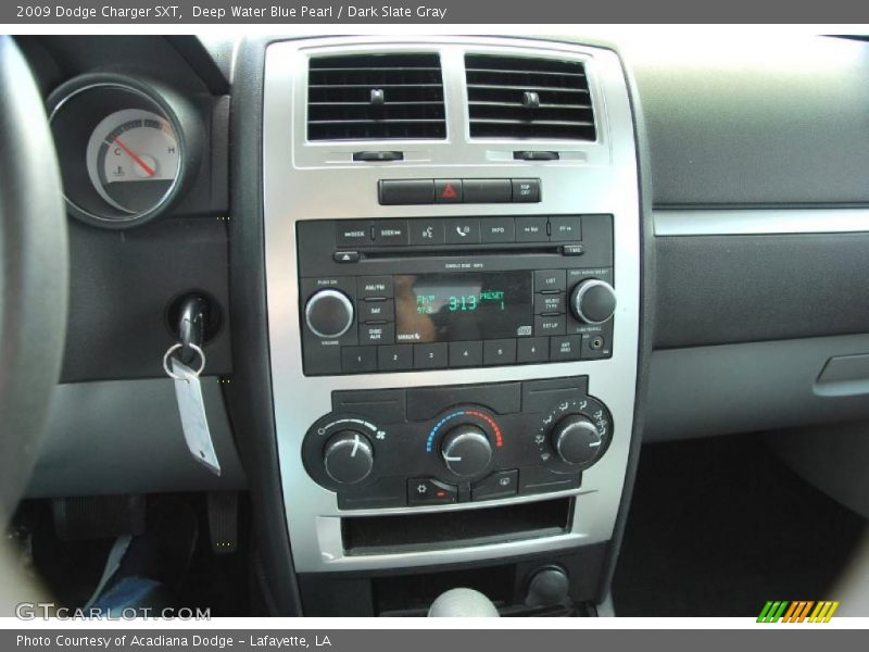 Deep Water Blue Pearl / Dark Slate Gray 2009 Dodge Charger SXT