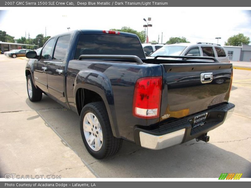 Deep Blue Metallic / Dark Titanium/Light Titanium 2007 GMC Sierra 1500 SLE Crew Cab