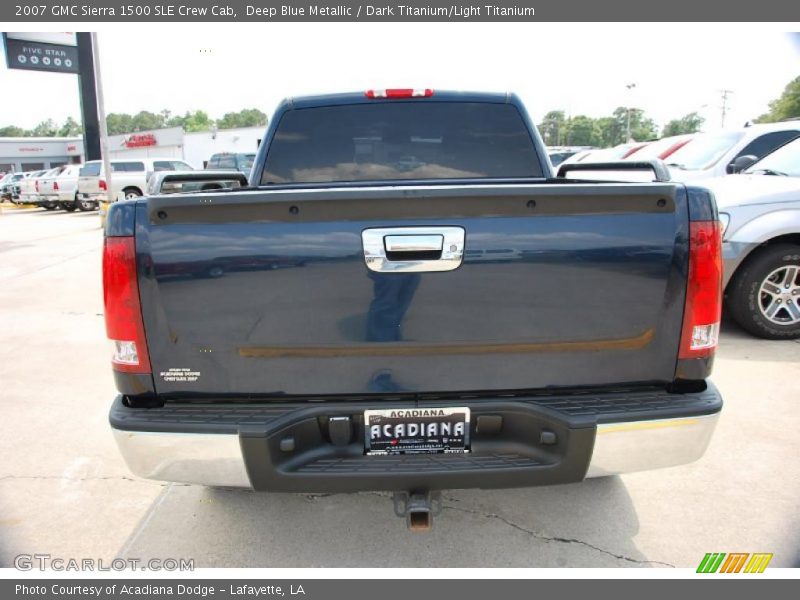 Deep Blue Metallic / Dark Titanium/Light Titanium 2007 GMC Sierra 1500 SLE Crew Cab