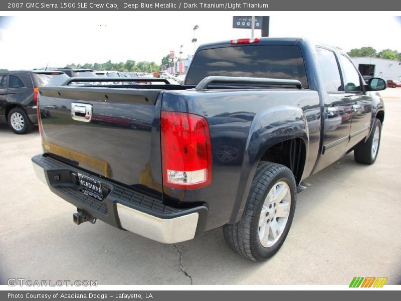 Deep Blue Metallic / Dark Titanium/Light Titanium 2007 GMC Sierra 1500 SLE Crew Cab