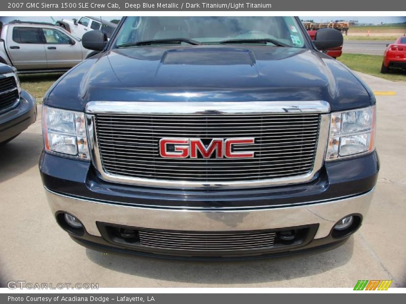 Deep Blue Metallic / Dark Titanium/Light Titanium 2007 GMC Sierra 1500 SLE Crew Cab