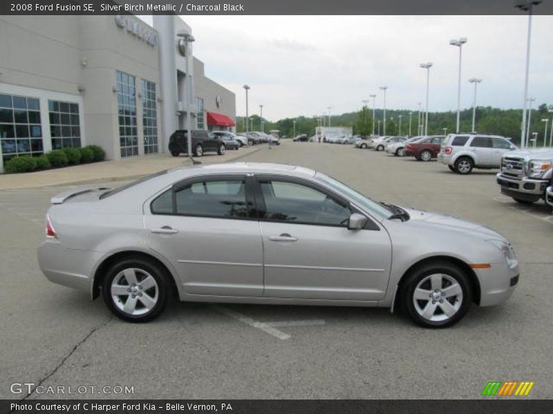 Silver Birch Metallic / Charcoal Black 2008 Ford Fusion SE