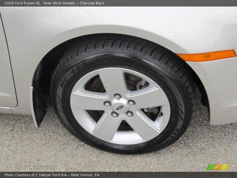 Silver Birch Metallic / Charcoal Black 2008 Ford Fusion SE