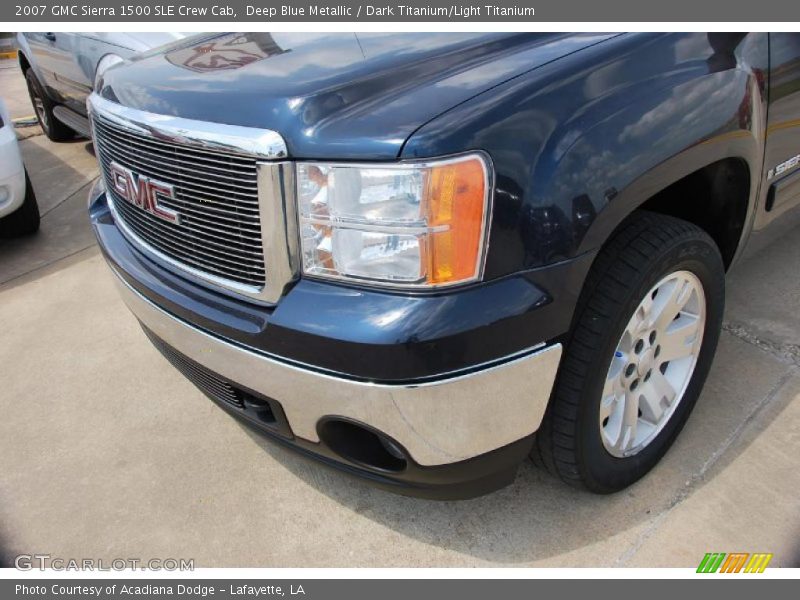 Deep Blue Metallic / Dark Titanium/Light Titanium 2007 GMC Sierra 1500 SLE Crew Cab