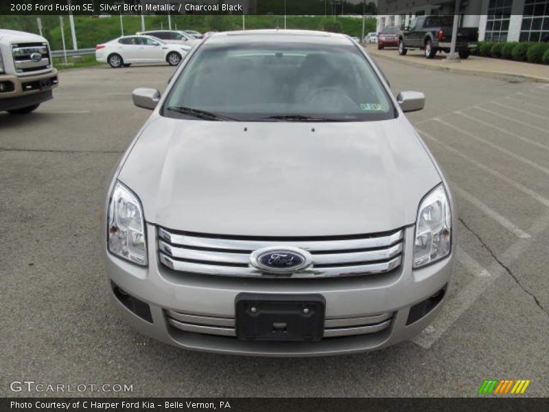 Silver Birch Metallic / Charcoal Black 2008 Ford Fusion SE