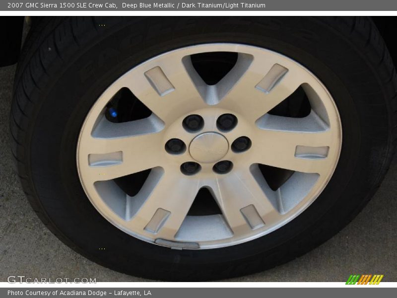 Deep Blue Metallic / Dark Titanium/Light Titanium 2007 GMC Sierra 1500 SLE Crew Cab