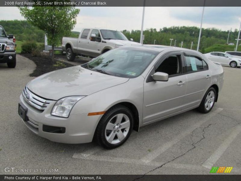 Silver Birch Metallic / Charcoal Black 2008 Ford Fusion SE