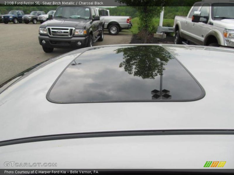 Silver Birch Metallic / Charcoal Black 2008 Ford Fusion SE