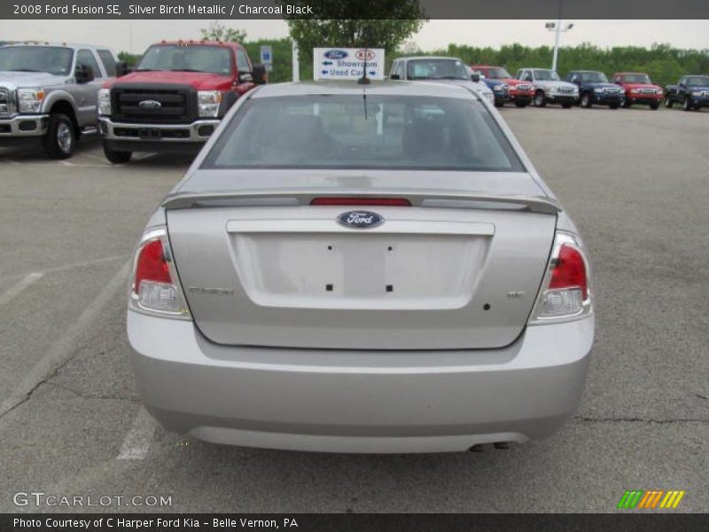 Silver Birch Metallic / Charcoal Black 2008 Ford Fusion SE
