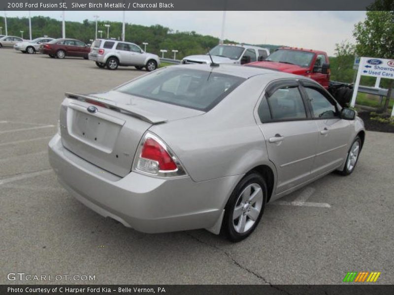 Silver Birch Metallic / Charcoal Black 2008 Ford Fusion SE