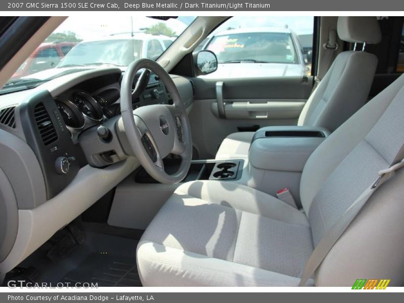 Deep Blue Metallic / Dark Titanium/Light Titanium 2007 GMC Sierra 1500 SLE Crew Cab