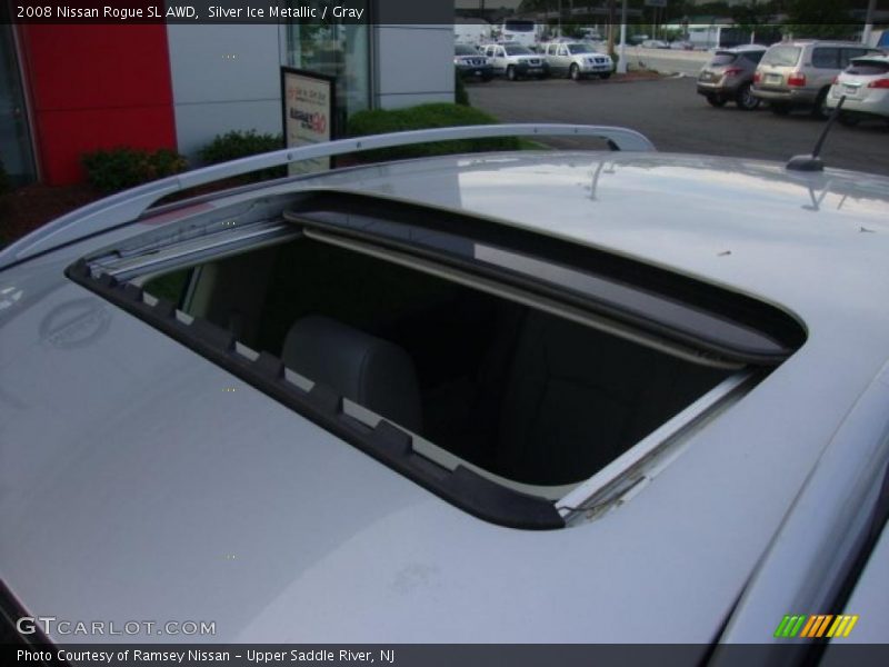 Silver Ice Metallic / Gray 2008 Nissan Rogue SL AWD
