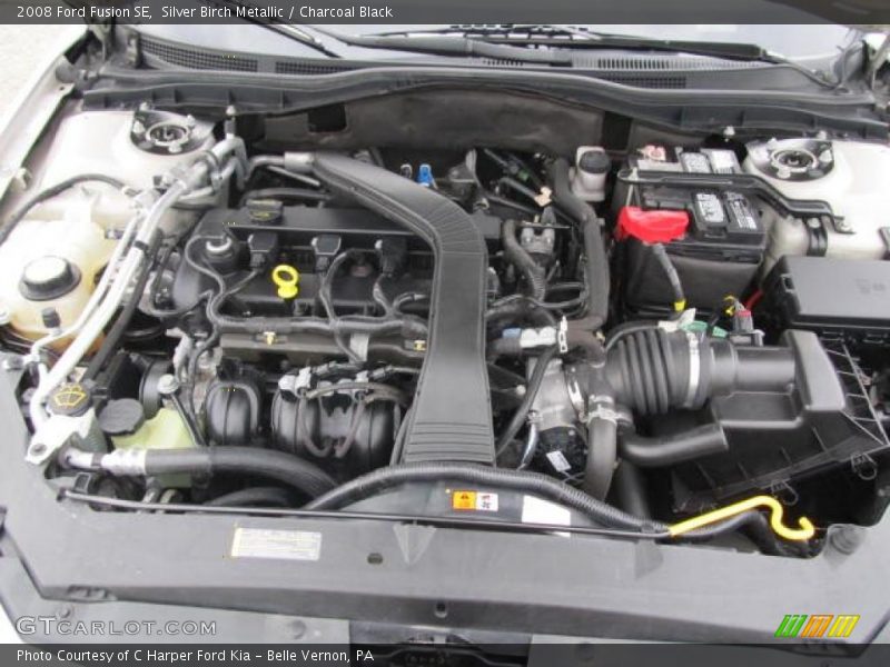 Silver Birch Metallic / Charcoal Black 2008 Ford Fusion SE
