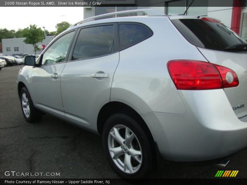 Silver Ice Metallic / Gray 2008 Nissan Rogue SL AWD