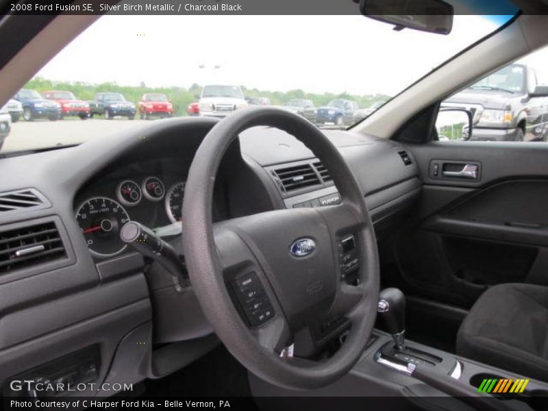 Silver Birch Metallic / Charcoal Black 2008 Ford Fusion SE