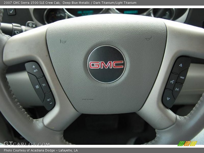 Deep Blue Metallic / Dark Titanium/Light Titanium 2007 GMC Sierra 1500 SLE Crew Cab