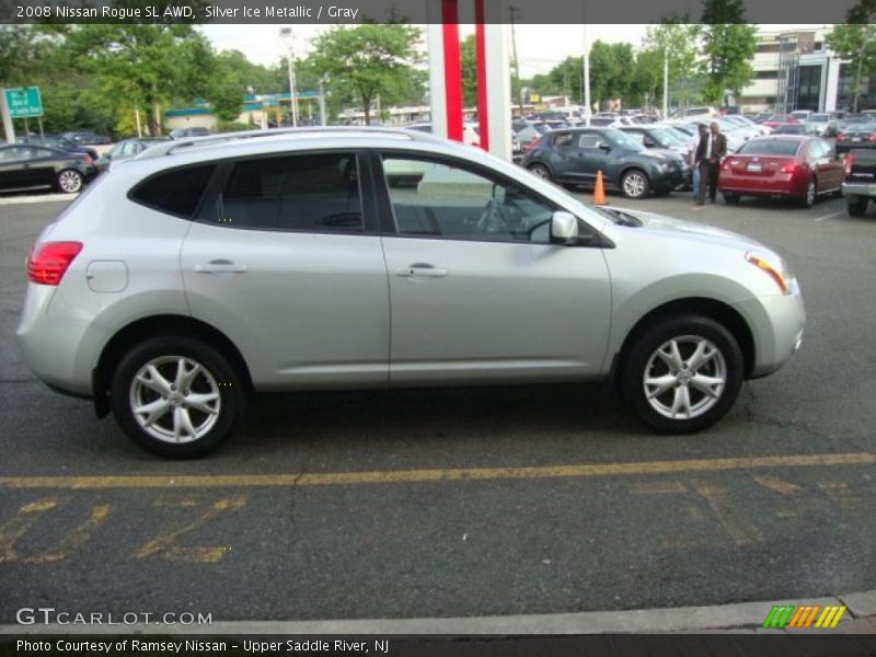 Silver Ice Metallic / Gray 2008 Nissan Rogue SL AWD