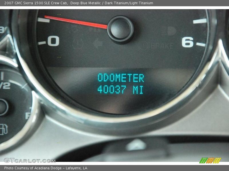 Deep Blue Metallic / Dark Titanium/Light Titanium 2007 GMC Sierra 1500 SLE Crew Cab