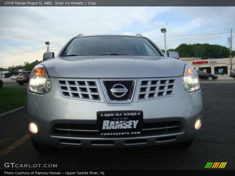 Silver Ice Metallic / Gray 2008 Nissan Rogue SL AWD