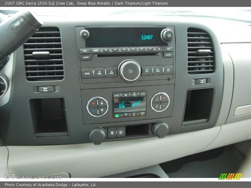 Deep Blue Metallic / Dark Titanium/Light Titanium 2007 GMC Sierra 1500 SLE Crew Cab