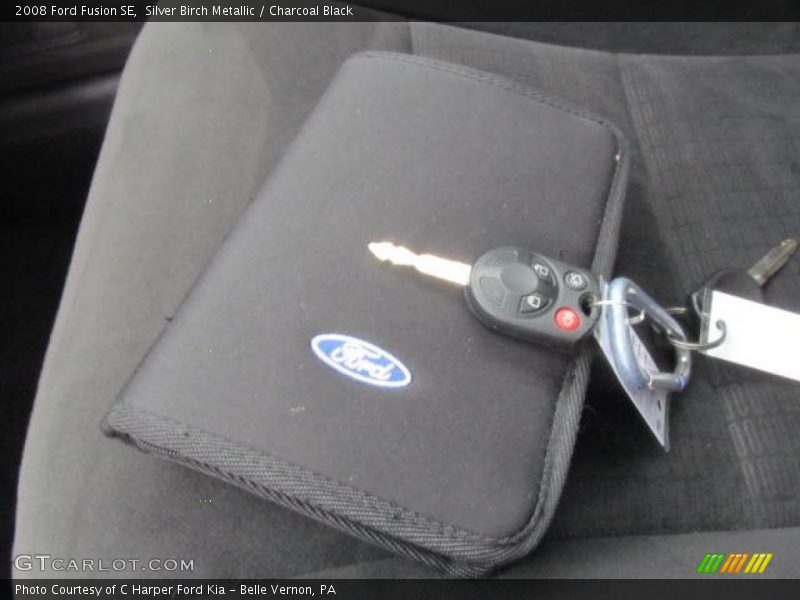 Silver Birch Metallic / Charcoal Black 2008 Ford Fusion SE