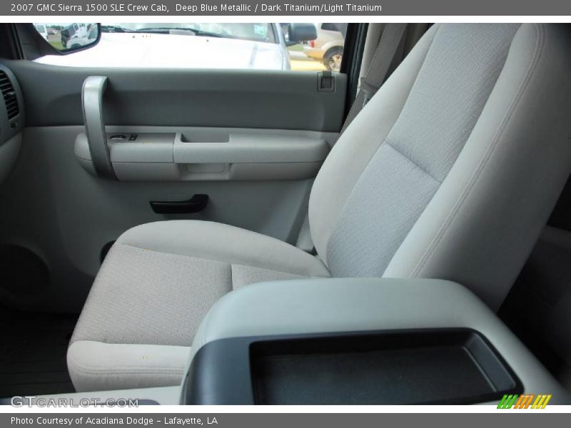 Deep Blue Metallic / Dark Titanium/Light Titanium 2007 GMC Sierra 1500 SLE Crew Cab