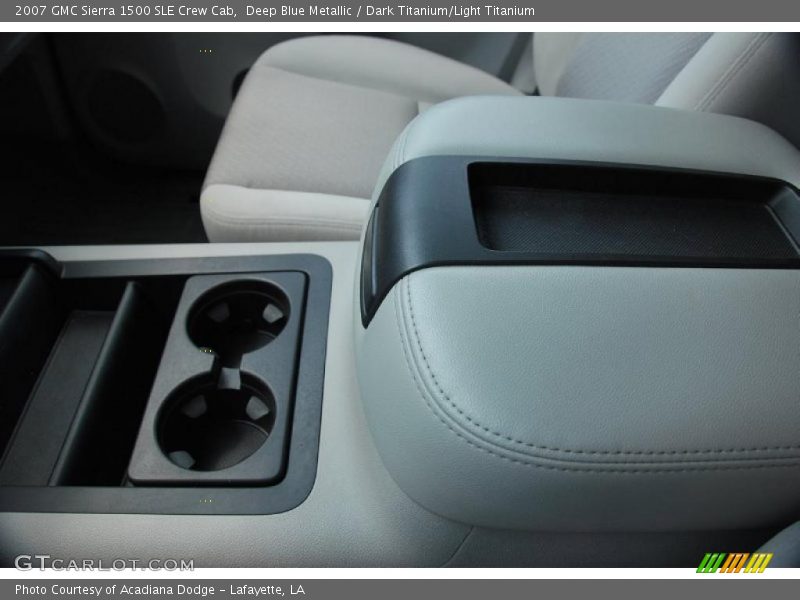 Deep Blue Metallic / Dark Titanium/Light Titanium 2007 GMC Sierra 1500 SLE Crew Cab