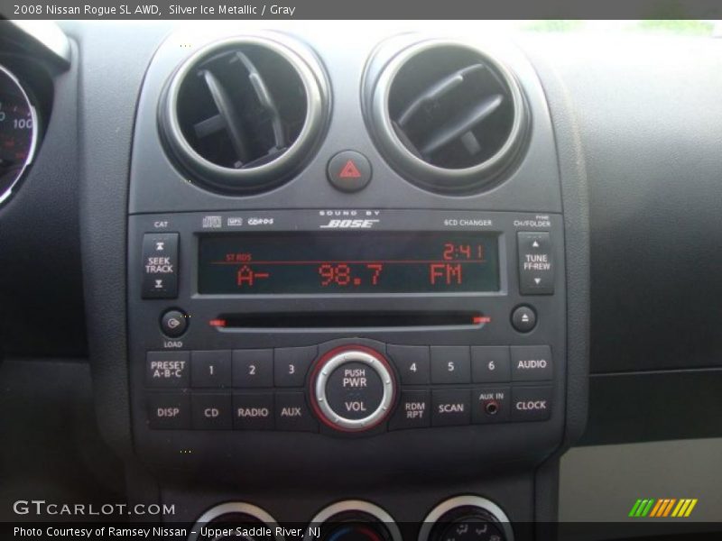 Silver Ice Metallic / Gray 2008 Nissan Rogue SL AWD