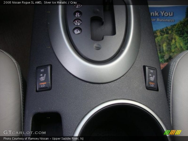 Silver Ice Metallic / Gray 2008 Nissan Rogue SL AWD