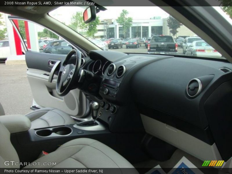 Silver Ice Metallic / Gray 2008 Nissan Rogue SL AWD