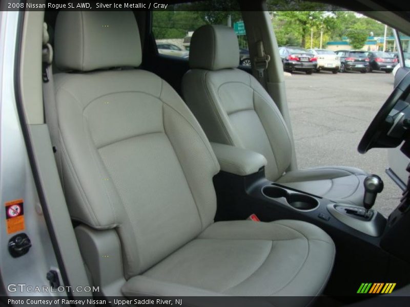 Silver Ice Metallic / Gray 2008 Nissan Rogue SL AWD