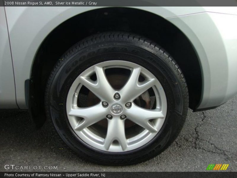 Silver Ice Metallic / Gray 2008 Nissan Rogue SL AWD
