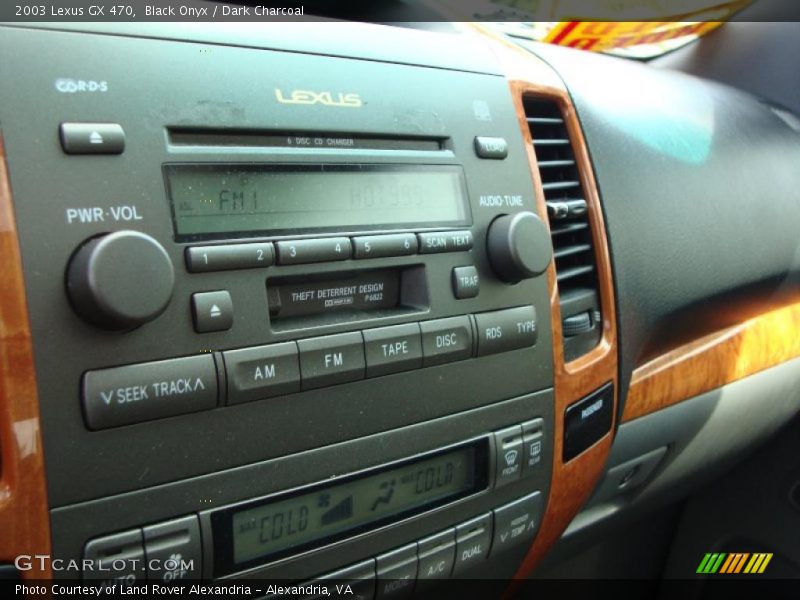 Black Onyx / Dark Charcoal 2003 Lexus GX 470