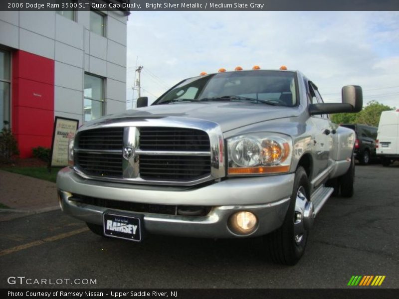 Bright Silver Metallic / Medium Slate Gray 2006 Dodge Ram 3500 SLT Quad Cab Dually