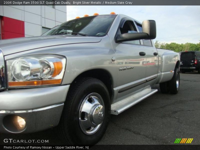 Bright Silver Metallic / Medium Slate Gray 2006 Dodge Ram 3500 SLT Quad Cab Dually