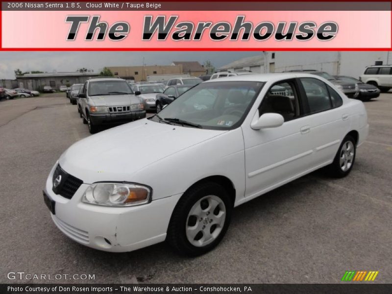 Cloud White / Taupe Beige 2006 Nissan Sentra 1.8 S