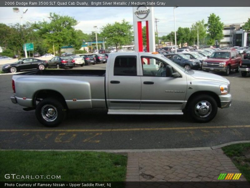 Bright Silver Metallic / Medium Slate Gray 2006 Dodge Ram 3500 SLT Quad Cab Dually