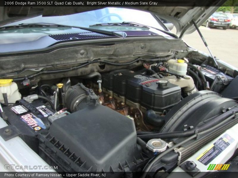 Bright Silver Metallic / Medium Slate Gray 2006 Dodge Ram 3500 SLT Quad Cab Dually