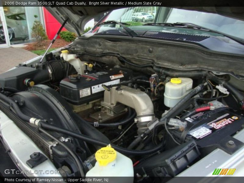 Bright Silver Metallic / Medium Slate Gray 2006 Dodge Ram 3500 SLT Quad Cab Dually
