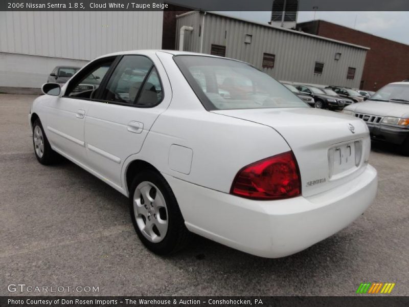 Cloud White / Taupe Beige 2006 Nissan Sentra 1.8 S