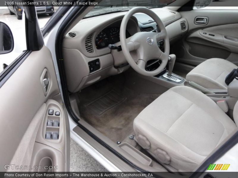 Cloud White / Taupe Beige 2006 Nissan Sentra 1.8 S