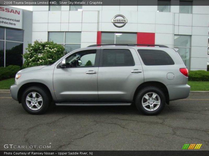 Silver Sky Metallic / Graphite 2008 Toyota Sequoia Limited 4WD