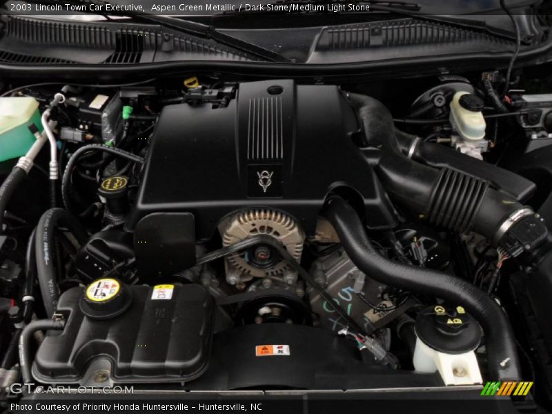 Aspen Green Metallic / Dark Stone/Medium Light Stone 2003 Lincoln Town Car Executive