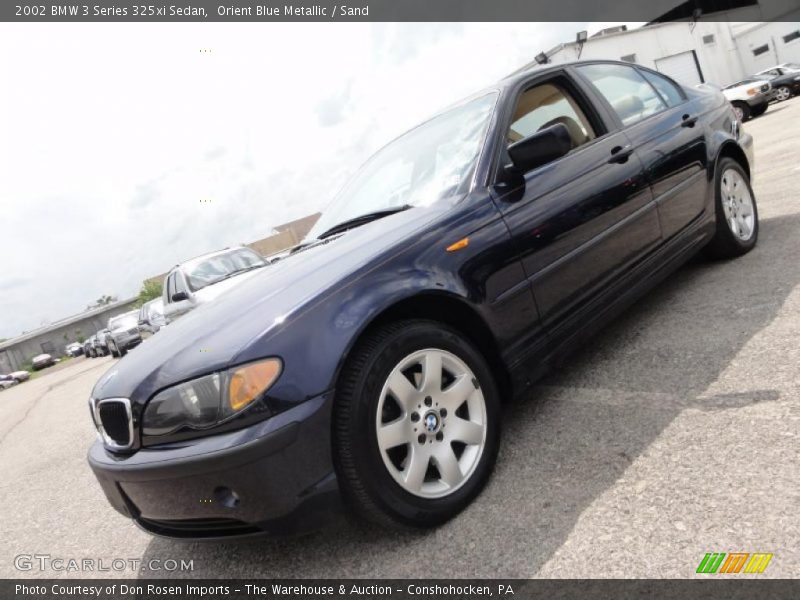 Orient Blue Metallic / Sand 2002 BMW 3 Series 325xi Sedan