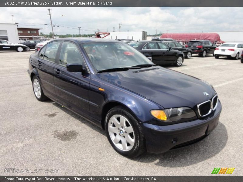 Orient Blue Metallic / Sand 2002 BMW 3 Series 325xi Sedan