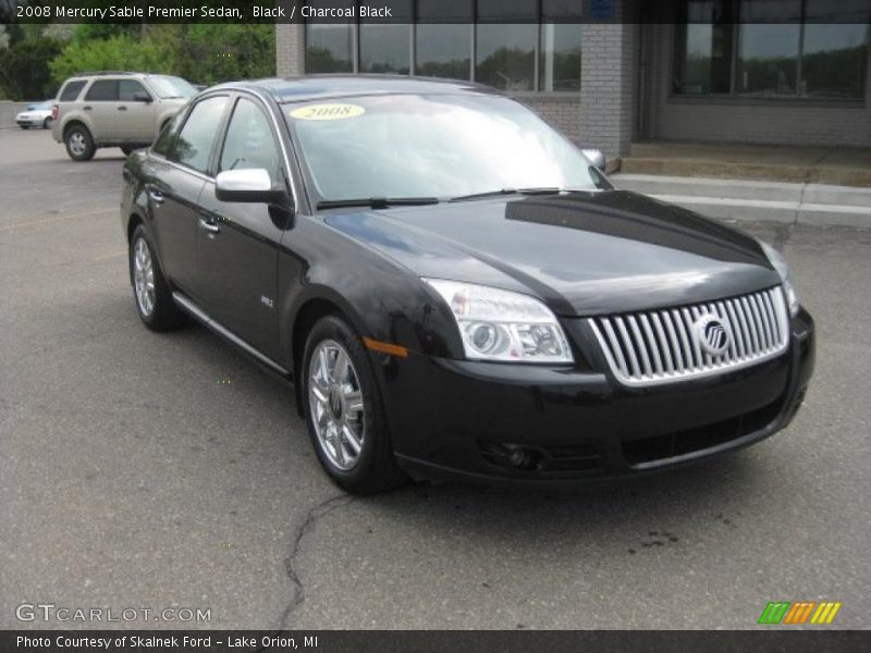 Black / Charcoal Black 2008 Mercury Sable Premier Sedan