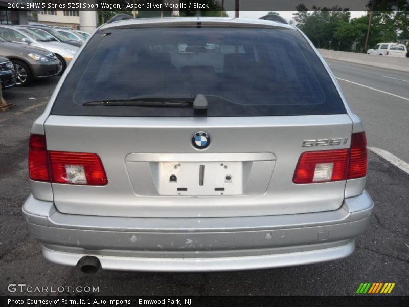 Aspen Silver Metallic / Black 2001 BMW 5 Series 525i Sport Wagon
